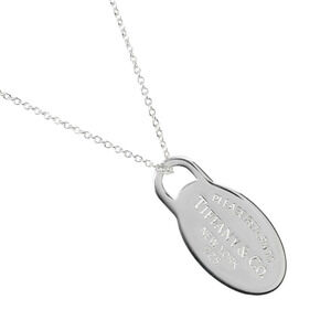 Tiffany Co to Oval Necklace Sterling Silver